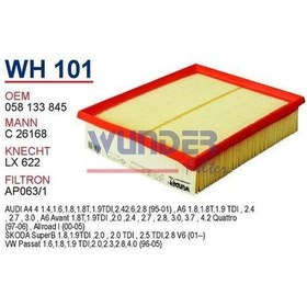 Resim WUNDER WH101 HAVA FİLTRESİ - VOLKSWAGEN PASSAT 
