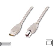 Resim Assmann Digitus Ak-300105-018-e 1,8m Usb Ae /be Bej Kablo 