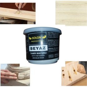 Resim Solon Çok Amaçlı Ahşap Parke Masa Sehpa Çizik Çok Amaçlı Tamir Dolgu Macunu Beyaz 240 Gr 