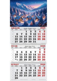 Resim 2026 Yılı Gemici Takvimi- Winter Wonderland 