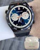 Resim Daniel Klein Pusulalı Barometreli Çift Kordonlu Android/ios Uyumlu Akıllı Kol Saati Ve Bluetooth Kulaklık 