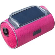 Resim Bisiklet Gidon Çantası Bisiklet Telefon Çantası Suya Dayanıklı Bisiklet Montaj Ön Çantası Çıkarılabilir Omuz Askılı Bisiklet Saklama Çantası F Gül Gül 