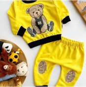 Resim Bebexen Erkek Bebek Cool Bear Baskılı Pijama Takımı 9 Ay 