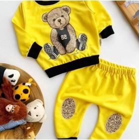 Resim Bebexen Erkek Bebek Cool Bear Baskılı Pijama Takımı 9 Ay 