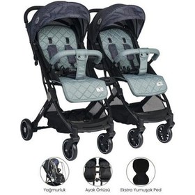 Resim Lorelli Fiorano New Kabin Boy İkiz Bebek Arabası - Trooper 