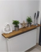 Resim Algı Masif Ahşap Petek Üstü Uçan Raf Dresuar 100cm 