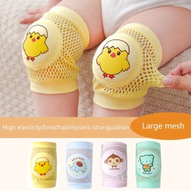Resim 1 Çift Bebek Dizlikleri Çocukların Yürümeye Başlaması İçin Anti-Düşme Emekleme Koruyucu Ekipman Çocukların Diz Öğrenme Emekleme Koruyucu Kapak Ped İnce Stil Yaz İçin 