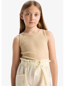 Resim DeFacto Kız Çocuk Bisiklet Yaka Basic Düz Atlet C2214A824SMBG387 