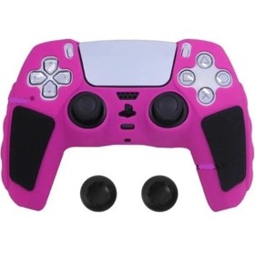 Resim Ps5 Joystick Kol Silikon Kılıf Analog Koruyucu Set Pembe 