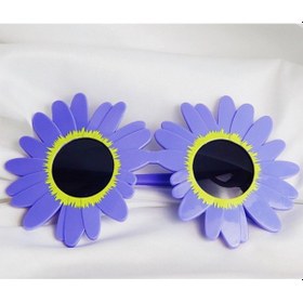 Resim Mey İthalat Mor Renk Papatya Şekilli Parti Gözlüğü 18x10 Cm 6 Yaş 