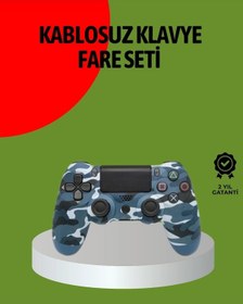 Resim Bfs Ps4 Kablosuz Oyun Kolu Gecikmesiz Bağlantılı Ergonomik Tasarımlı 