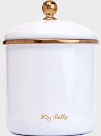 Resim Vntgkvn-004 Miss Betty Vintage Style 12 Cm Emaye Kavanoz 001 