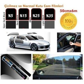 Resim Carub Cam Filmi 50Cmx 6M Çizilmez Light Black Kutu Bir Arabalık R 