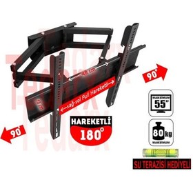 Resim LG Uyumlu Smart Tv 102 Ekran 40 İnç Çift Kollu Hareketli Lcd Led Tv Askı 