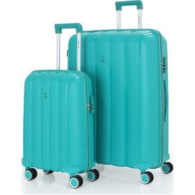 Resim Mçs Polipropilen 2li Valiz Seti Büyük & Kabin V305 S21yy1000077-set 00207 Cam Göbeği 