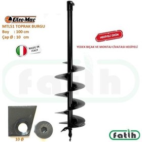 Resim Oleomac Toprak Burgu Uç 10 Ø X 100 Cm Mtl51 + Mtl85R 