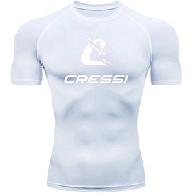Resim Snapbuy Erkek Uv Koruyucu Rashguard Mayo - Denizanası Önleyici Sörf Dalış T-shirtmultı Multı 