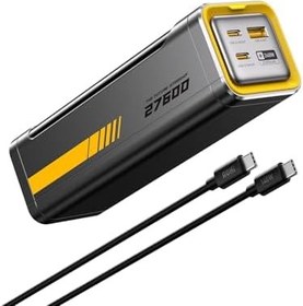 Resim Aohi Starship 27.600 mAh 240W PD3.1 Powerbank, Akıllı Dijital Göstergeli 2si1 Arada Taşınabilir Hızlı Şarj Cihazı, Şarj İstasyonu Siyah 
