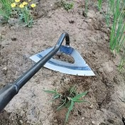 Resim Erkonomik Saplı Ağır Hizmet Tipi Çelik Oymalı Yaprak Temizleme & Bahçe İşçiliği Aracı - Sebze Bahçeleri, Toprak Havalandırma, Dikim için Etkili Bahçe Çapası - Anneler Günü, Babalar Günü, Paskalya için Mükemmel Bahçıvanlık Hediyesi, Oyuk Kenar Tasarım, Sağlam Yapı 