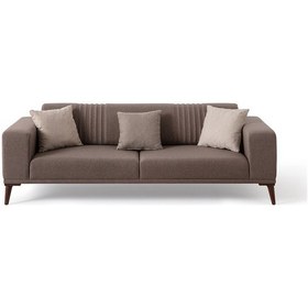 Resim Regnar 3+1 Koltuk Takımı Kahverengi + Sütlü Kahve Kahverengi + Sütlü Kahve 