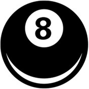 Resim Magic Sekiz Top Sticker Oto-motor-laptop-duvar-dekor 15 X 15 Cm 