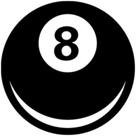 Resim Magic Sekiz Top Sticker Oto-motor-laptop-duvar-dekor 15 X 15 Cm 