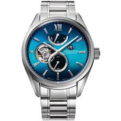Resim Orient Star Re-by0004a00b Otomatik Çelik Gri Open Heart Mavi Kadran Safir Kristal 40 Mm Erkek Kol Saati 