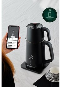 Resim Jumbo x Homend Royaltea Cooltouch 1792H Siyah Çift Duvarlı Paslanmaz Çelik Çay Makinesi Wifi ile Kontrol 