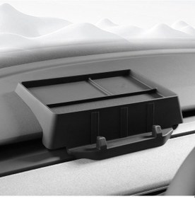 Resim Tesla Model Y / Model 3 Ön Göğüse Takılan Çok Amaçlı Silikon Düzenleyici, Siyah Renk 