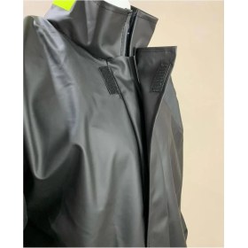 Resim Dikişsiz Fermuarlı Pvc Alt Üst Takım Motorcu Yağmurluğu 