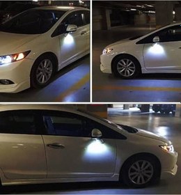 Resim 12v Ayna Altı Ledi Kartal Gözü Ledi Eagle Eye turuncu 