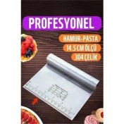 Resim Hamur Kesici Spatula Profesyonel 304 Paslanmaz Çelik 