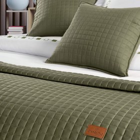 Resim PASIONI - Satin - Elegante - Khaki Double Bed Runner Set 