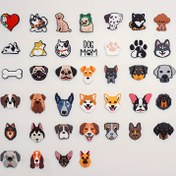 Resim 39 Adet Canlı Renkli Köpek Süsleri Crocs & Sandaletler İçin - Dayanıklı PVC, Çeşitli Karikatür Tarzı Köpek Tasarımları, Ayakkabıları Kişiselleştirmek İçin İdeal, Çocuk Partileri & Hediyeler İçin Harika, Köpek Aksesuarları 