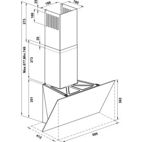 Resim Hafele Davlumbaz Orion 60 cm 