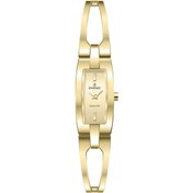 Resim Essence D1238.110 Dikdörtgen Kadran Metal Kordon Metal Kasa 3 ATM Suya Dayanıklı Altın Renk Kadın Ko 