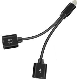 Resim Microcase Apple iPhone Lightning Splitter 2in1 Şarj ve Kulaklık Çevirici Kablo - IKD104 