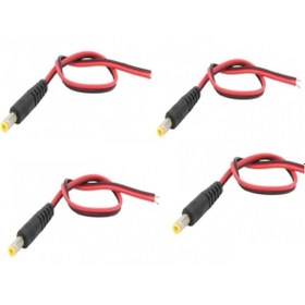 Resim 5 Adet Güvenlik Kamerası 12v Dc Erkek Power Jack Dc Jak Kablo Bağlantı Kablosu- 