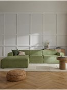 Resim S Home Design Concept Molly Fitilli Yağ Yeşili Köşe Koltuk Sol Köşe 