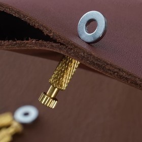 Resim 4 adet Deri Dikiş Pinleri Seti, Deri El Sanatları için Metal Konumlandırma Çubukları, Güvenli ve Hassas Deri İşleme için Anti-Displacement Dikiş İğneleri ile DIY El Aleti Kiti 