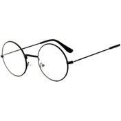 Resim Genel Markalar Şeffaf Camlı Retro Yuvarlak Harry Potter Siyah Gözlük Pra-1215832-6570 
