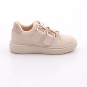 Resim Dgn Kadın Aksesuarlı Kemer Detaylı Sneakers Ayakkabı Bej İpek 12211639101 