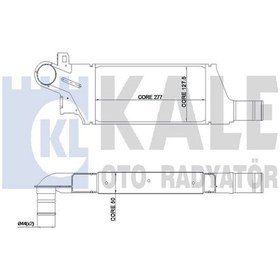 Resim KALE 345040 Turbo Radyatoru Intercooler (opel: Combo/corsa C 1.7di-1.7dti 00- ) 1302113 (WC767168) 