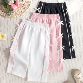 Resim Kızlar için İlkbahar ve Sonbahar Rahat Dış Mekan Spor Pantolon Takımı, Üçlü Tek Renkli Fiyoğlu Süslemeli, Hediye Seçeneği, Dış Mekanlar İçin Mükemmel 