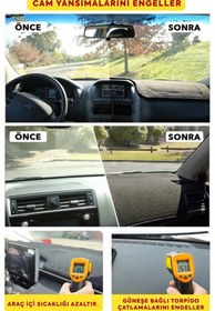 Resim niseda Chery Omada 5 TORPİDO KORUMA KILIFI KIRMIZI KENAR 