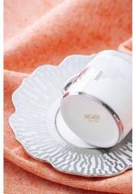 Resim Acar Hadeon Silver 6 Kişilik Kahve Fincanı Takımı Hxf-06800 Gümüş 