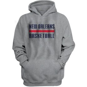 Resim Usateamfans New Orleans Basketball Hoodie 