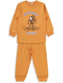 Resim Civil Boys Astronot Baskılı 2-5 Yaş Pijama Takımı - Turuncu - Turuncu / 2-3 Yaş 