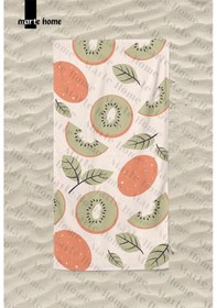 Resim Marte Home Meyve Desen Baskılı Plaj Havlusu Yeşil 