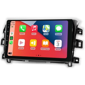 Resim cartech CRT 464 Serisi Nissan Navara 2014-2017 4-64GB QLED Ekran Android Multimedya Teyp 
